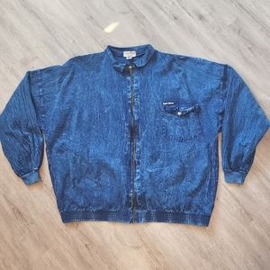 Honeykomb Stonewashed Denim 90s Rare Vintage Lightweight Jacket One Size…